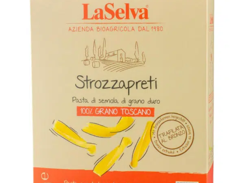 Strozzapreti di grano duro toscano BIO - LA SELVA -0.500 Kg/Lt